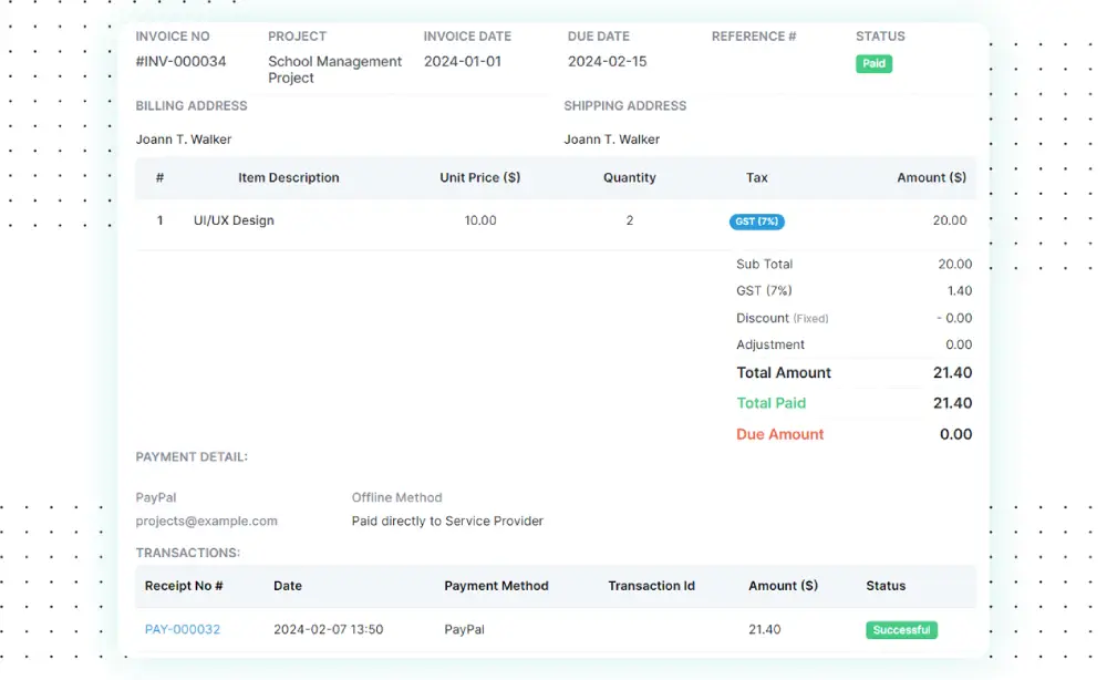 Automatic Tax Calculations