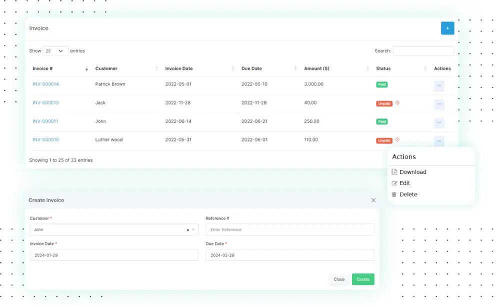 Easy Invoice Creation