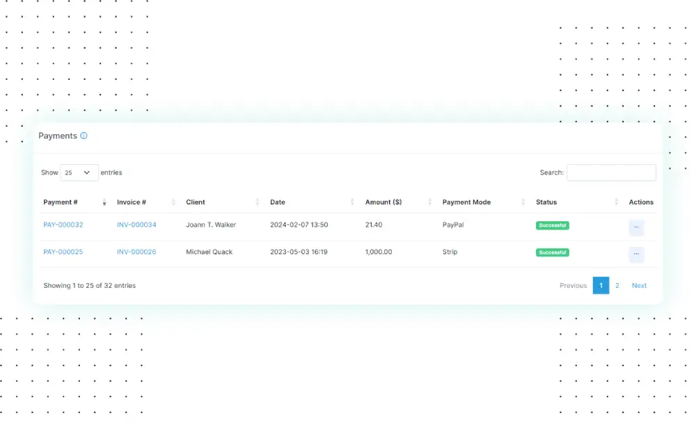 Payment Status at a Glance