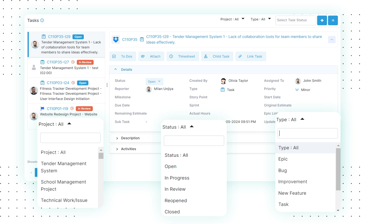 Unlimited Task Tracking