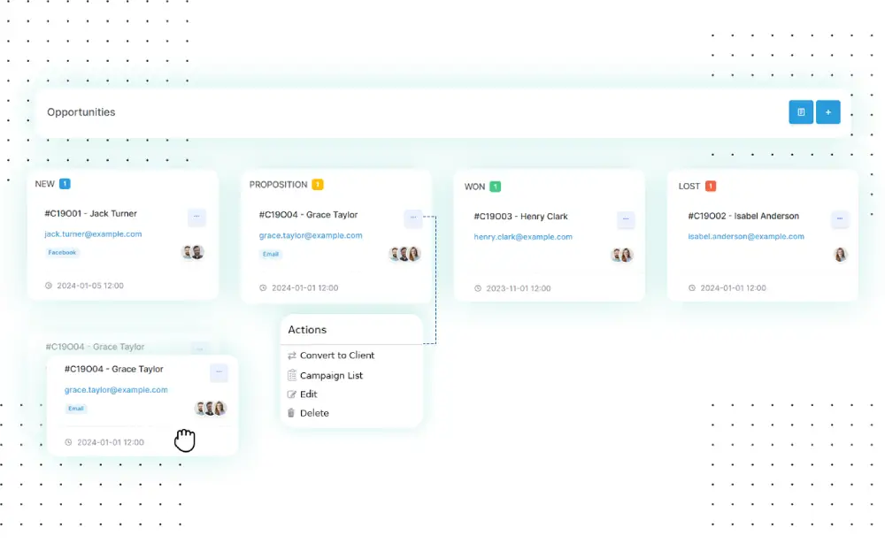 User-Friendly Opportunity Interface