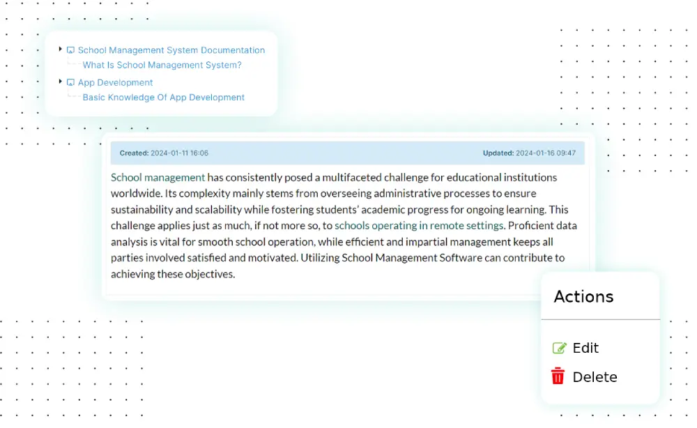 Access Knowledge Base in One Place