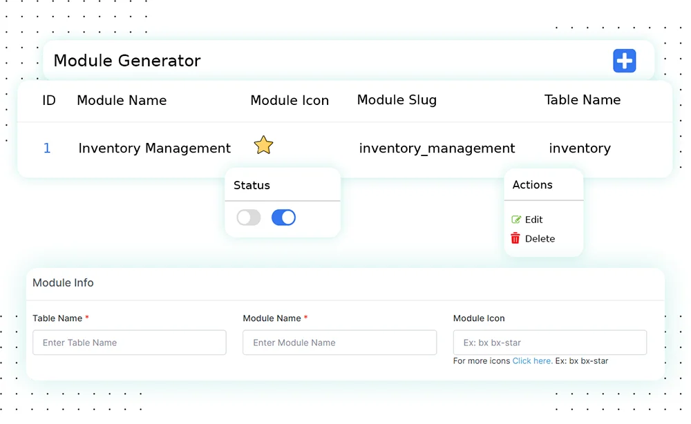 Customize modules to boost your business