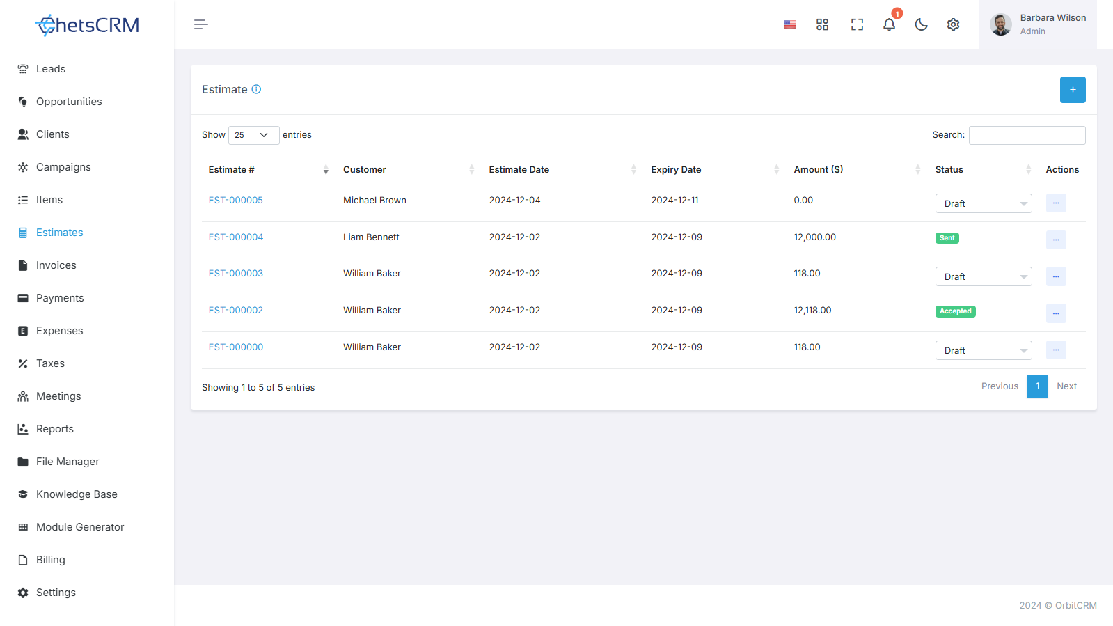 How To Create An Estimate?